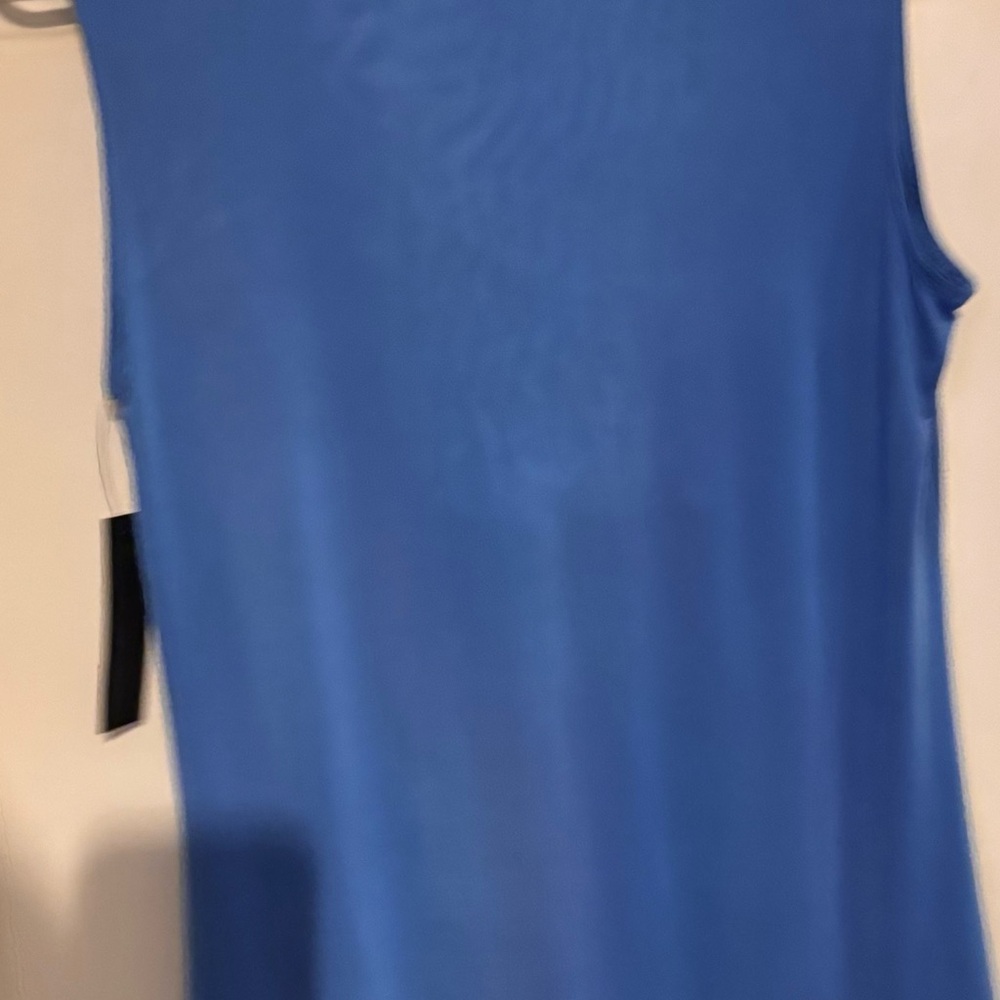 Worthington Blue Draped Blouse - Picture 3 of 4